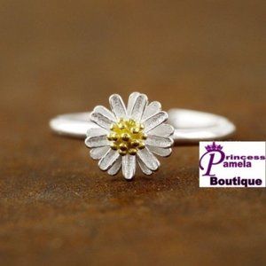 Daisy Adjustable Toe Ring or Pinkie Ring